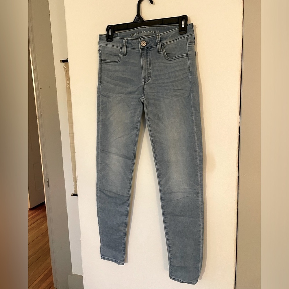 American Eagle Skinny Jean Super Stretch Women’s Size 2 Like New Comfy Pants - Picture 3 of 7